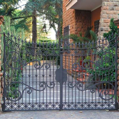 China High Quality Easily Assembled Cheap Modern House Wrought Iron Main Gates Designs Main Entrance Security Door And Fence for sale