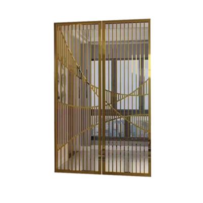 China PVD Plating Decorative Metal Wall Panel Gold Stainless Steel Partition Screen 304 for sale