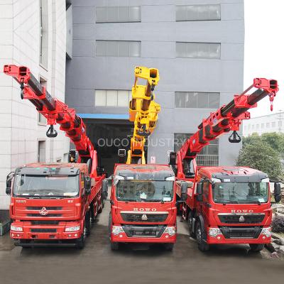 China TRUCK CRANE Great Heavy Duty Service Telescopic Boom Truck Mounted Crane for sale