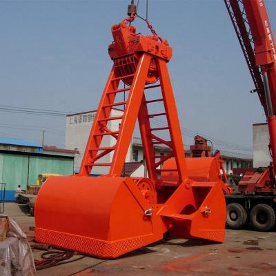 China Unloading Mechanical Cargos 2 Ropes Vessel Coal Grab Bucket for sale