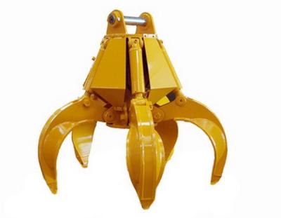 China Construction worksÂ   Heavy Duty Orange Peel Grab Bulk Cargo Electrohydraulic Hydraulic Grab Bucket for sale