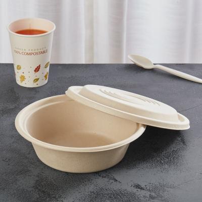 China Eco Disposable 2 Ounce Biodegradable Bamboo Cup With Lids Sugar Cane Bagasse Sauce Disposable Cups for sale