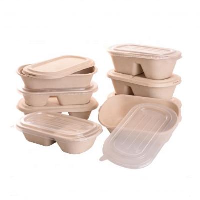 China Home.Restaurant.Bar.Hotel.Wedding 700Ml Biodegradable Cell Food Packaging Box Food Box Sugar Cane Bagasse Standard Container for sale