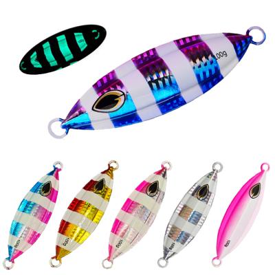 China Hotsell Factory Wholesale 40g-200g 100g Deep Sea Bass Bait Jig Baiting Micro Metal Slow Pitch Baits Fishing Lures Metal-46 for sale