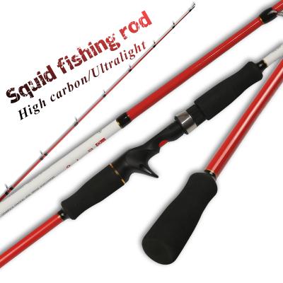 China South Korea Multifunctional Hot Custom High Carbon Fiber Rod Fishing Octopus Squid Mount Carp Pole Spinning Fishing Rods for sale