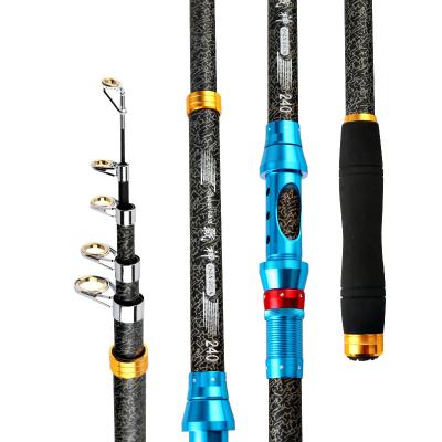 China Multi-Functional Ultra-lightweight Portable Telescopic Carp Mount Long Reach Carbon Fiber Sea Glass Reel Seat Reel Metal Spinning Fishing Rods for sale