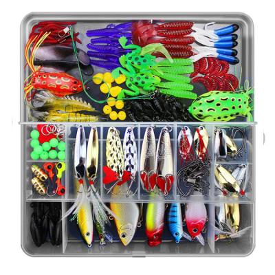 China ShuGuo 141Pcs Eco-Friendly Spoon Hooks Minnow Stackers Hard Lure Kit In Box Gear Accessories Fishing Tackle Box PESCA Fishing Lure Bait Set for sale