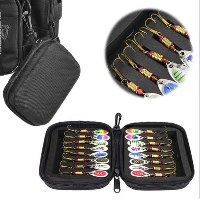 China ShuGuo China Free Sample 16Pcs Eco-Friendly Spinners Bait Spoon Set With Trout Bass Salmon Pike Walleye Lure Tackle Bag Kit For Fishing for sale