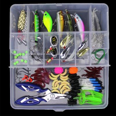 China High Quality Artificial Plactic 103pcs Bait Minnow Crankbait Spoon Fishing Lure Set With PP Box Fishing Lure Set for sale