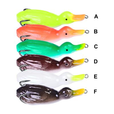 China OEM High Quality 10.5cm Realistic 21g Eyes Dip Soft Fishing Lure With Double Skin Frogs-6 Hook for sale