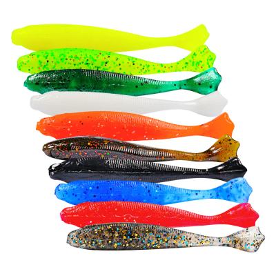 China High Quality 6G 9.5CM 10 Colors Shad Soft Lure Fishing Lures Baite Pescar Artificial Fish Bait Fishing Lures Soft-11 for sale