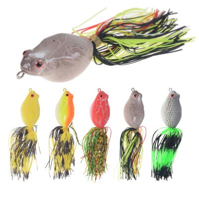 China ABS Plastic OEM Topwater Wobbler Snap Fishing Lures Hard Lure Artificial Bait With Spinning Tail Pike Soft Fishing Tackle Lures for sale