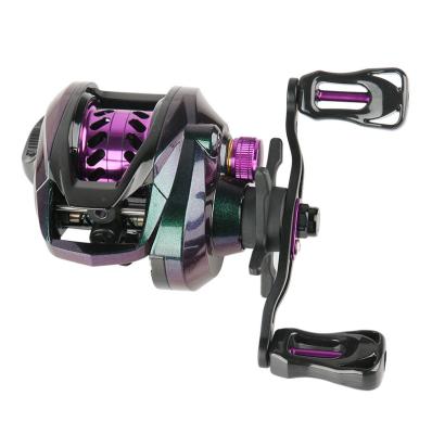 China LEFT HAND Wholesale Angelr 7.1:1 Gear Ratio Saltwater Water Drop High Speed ​​Wheel All Metal Baitcaster Bait Casting Fishing Reels for sale