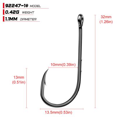 China Fish hook 92247 high carbon steel fish hooks for sale