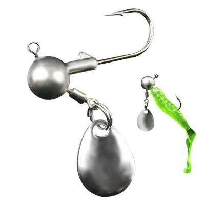 China 2.6cm/2.8cm High Carbon Steel High Carbon Steel Single Jigging Aid With Sequin Sea Bulk Hooks Spinning Hooks for sale