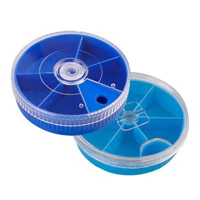 China OEM 5/6 PP Round Plastic Portable Bait Lures Tools Box Crate Compartments Storage Container Accessories Tool Fishing for sale