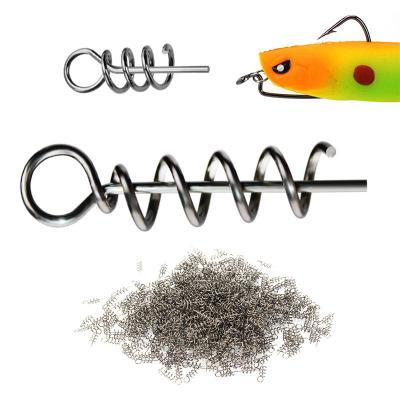 China PE Luya Accessories Lock Soft Needle Bait With Spring Rod , Lead Crank Hook Bait Luya Soft Pin Fishing Tackle for sale