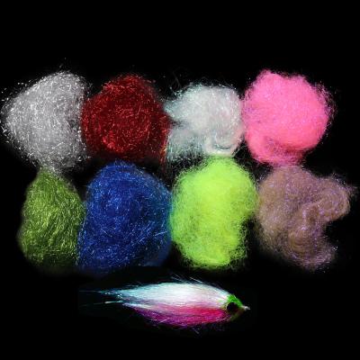 China 8cm Long Comfortable Ice Copy Ice Lining Sparkle Synthetic Fibers For Nymph Scud Fish Thin Ice Wing Fly Tying Material for sale