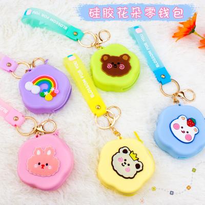 China Cute Fashion Silicone Airpods Storage Pouch Bag Cartoon Fruits Waterproof Coin Purse With Key Chain for sale