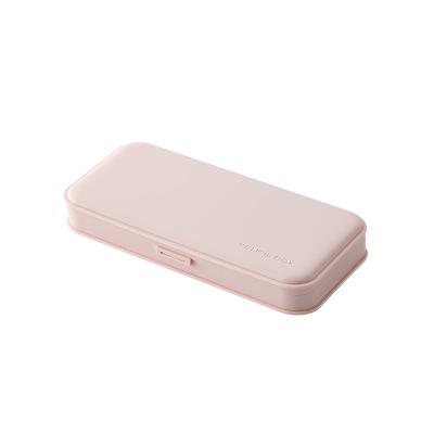 China Wholesale School Office Supplies Waterproof Durable Solid Pencil Case Macaron Color Multifunctional Plastic Pen Box for sale