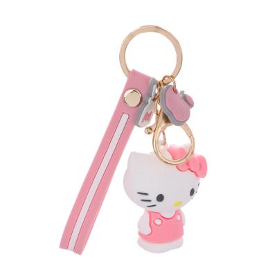 China Backpack Hello Kitty My Melody Pudding Doll KT Cat Key Chain Women Girls Charm Bags Cat Key Chain Pendant for sale