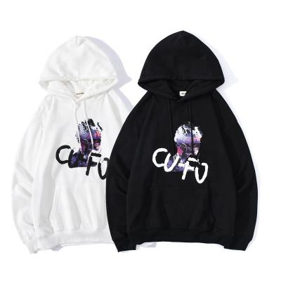 China wholesale Anti-wrinkle men's sweatshirts hoodies fashion print streetwear hoodies plus size pullover loose hoodies for sale