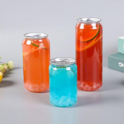 China Food Making PET Sealed Jars 480ML With Open Lids Easy For Packaging Sugar Pickle Cakes Jars for sale