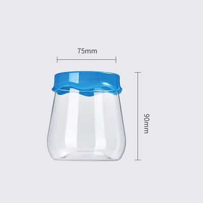 China 570ML Food Grade Seal Jars Diameter 115MM Hexagon Bottle Plastic Food Jars With Screw Cap Lid for sale