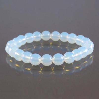 China High Grade 4/6/8/10/12MM Opalite Natural Stone Beads Bracelet From L&N Eco-Friendly Trade Assurance for sale