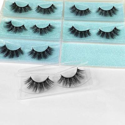 China Wholesale 5D Long Natural False Mink Lashes Natural Volume Eye Lashes Individual Package False Mink EyeLashes for sale