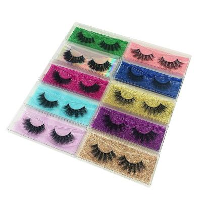 China 12-20mm Long Natural Mink Eyelashes Dramatic Lashes False 5D Mink Lashes 10 PACK for sale