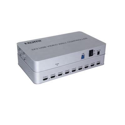 China Multi Screen Video Wall Controller 3x3 USB Video Wall Controller HDVW3x3-U for sale