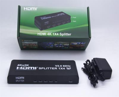 China Mini System HDMI Distributor 1X4 V2.0 Audio Video Splitter 1 To 4 4k 60Hz HDMI Splitter 1080p for sale