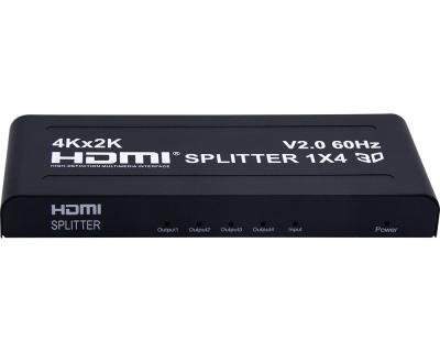 China home theater factory sale 4way hdmi splitter 4k@60hz video splitter for smart tv 4way hdmi splitter for sale