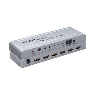 China Support 3D 2.0 HDMI Mini HDMI Matrix Changer 5x1 Switcher 5 In 1 Out Of HDMI Changer for sale