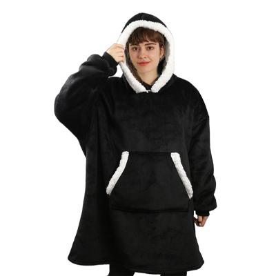 China Custom Wholesale Wearable Wearable Women Men Wearable Sherpa Pullover Hoodie Tarp Sweatshirt for sale