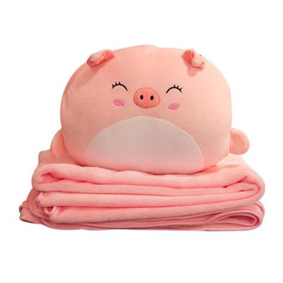 China Hot Cute 3 Fold In 1 Anime Toy Stuffed Animal Pillow Pillow Blanket For Adult And Kids for sale