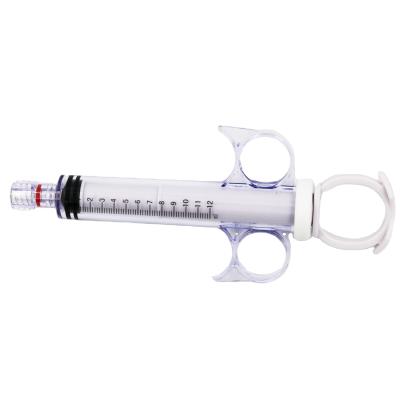 China Inject Contrast Media During Procedures Ortus CE Disposable Medical Contrast Media 12ml Injector 3 Ring Angiography Syringe for sale