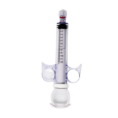 China Inject Contrast Media During Procedures Ortus CE Luer Lock Adapter Contrast Agent Syringe 10ml 12ml Rotating Dose Control Syringe Injector for sale