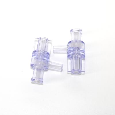 China Ortus Shape Medical Consumable Back Device Medical Connecting Check Valve T For Angiography for sale