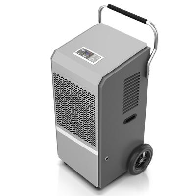 중국 New Design Customized Logo Smart Push Handle Standing Industrial Commercial 90l Dehumidifier With Hose 판매용