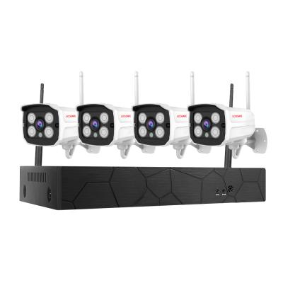 China NIGHT VISION 3MP Wifi 4ch Nvr Set Outdoor Wireless CCTV Camera Wireless CCTV Systems Security Camera Wifi Kit for sale