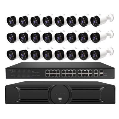 China Full HD 24CH 5MP Poe IP NIGHT VISION CCTV Camera IP Security Camera System Full HD 24CH 5MP Poe Outdoor Video Surveillance Nvr System Kit for sale