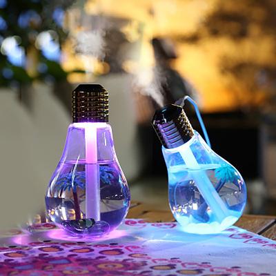 China Mini Usb Humidifier Light Bulb Humidifier Colorful Car Light Bulb Water Supply Essential Oil Diffuser Spray Decor for sale