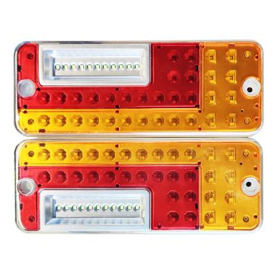 China 10 inch rectangular 2835SMD LED bus led tail light bus parts and accessories truck led tail light for sale