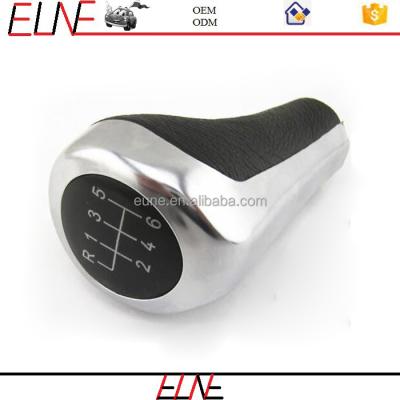 China ABS plastic & PU Leather Genuine Leather Gear Knob For E60 E90 E46 E36 All Series 5 Speed ​​And 6 Speed for sale