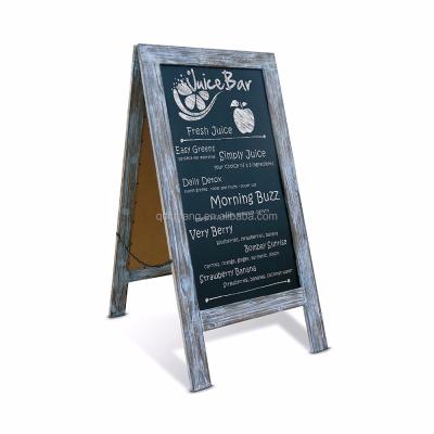 China Home.Restaurant.Bar.Hotel.Wedding Rustic Vintage Tall Blue A-Frame Chalkboard Sidewalk Chalkboard Sign 40