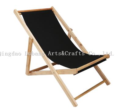 China Fishing New Design Folding Chair Sun Lounge Wooden Beach Chair Portable Folding Chair for sale