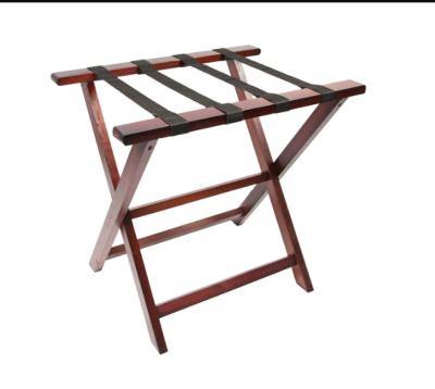 China High Quality Solid Wood Luggage Rack Suitcase Foldable Wooden Stand, Pine Wood for sale