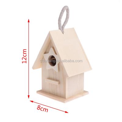 China Small Sustainable Wooden Garden Birds Nesting House Nest Pet Home Supply Accessories for sale